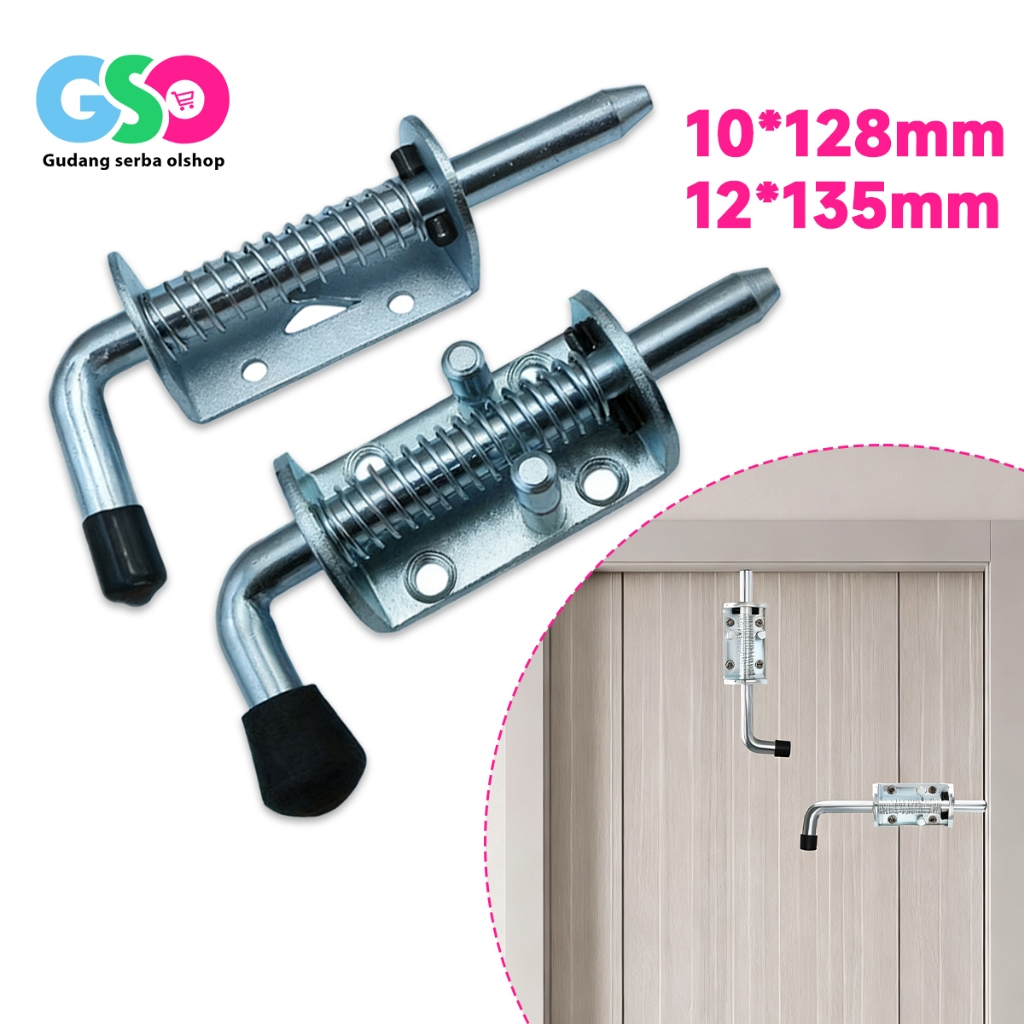 Jual Spring Loaded Stainless Pin 135mm Bolt Lock Assembly Latch Spring ...