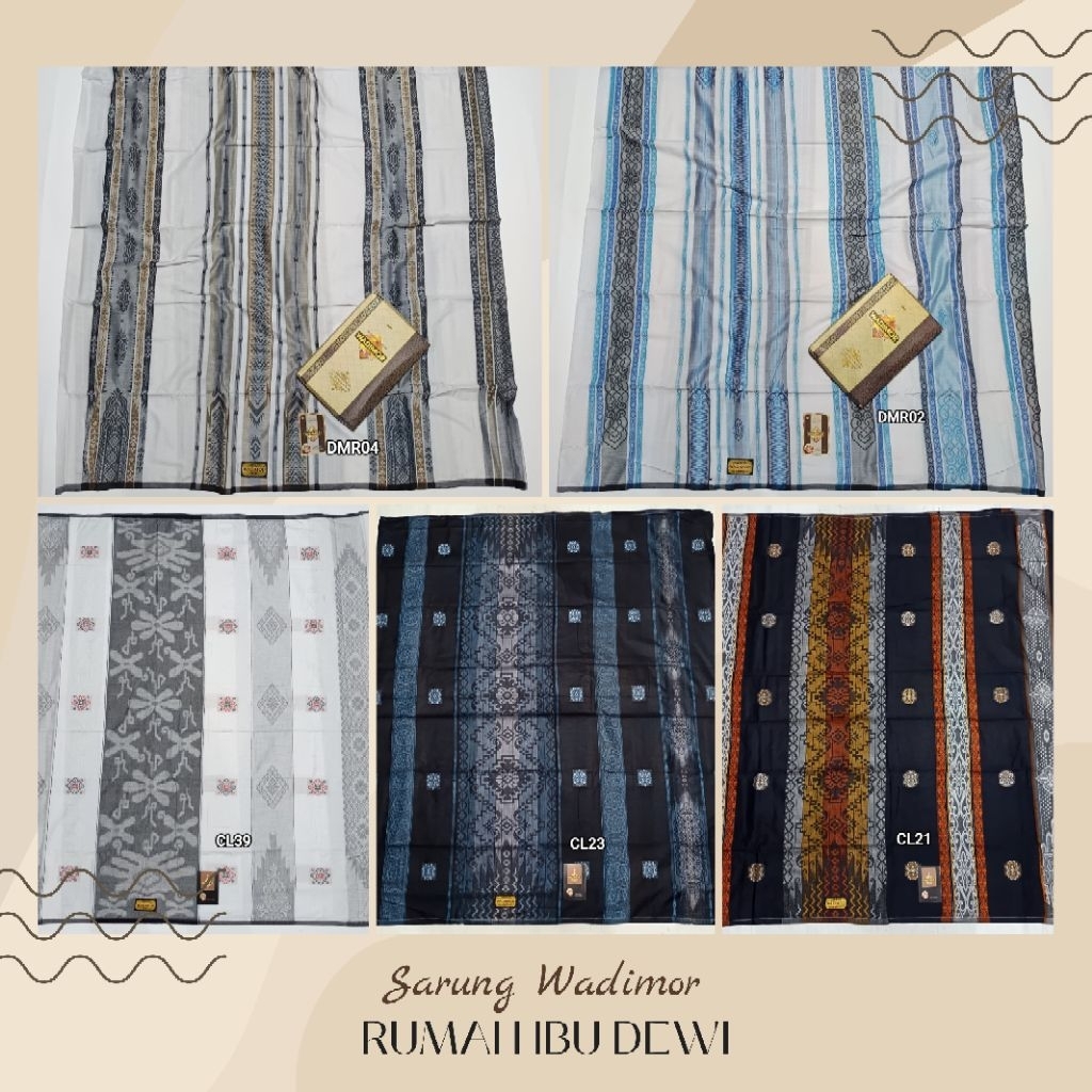 Sarung Wadimor Motif Jaguard Primer Songket Maskot dan Singgasana Bali Print