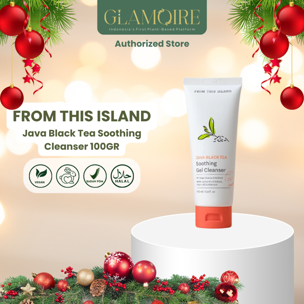 Jual GLAMOIRE - From This Island Java Black Tea Soothing Gel Cleanser ...