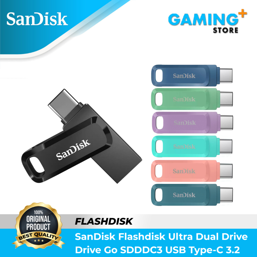 Jual Sandisk Flashdisk OTG 256GB USB Type-C USb 3.1 Ultra Dual Drive Go ...