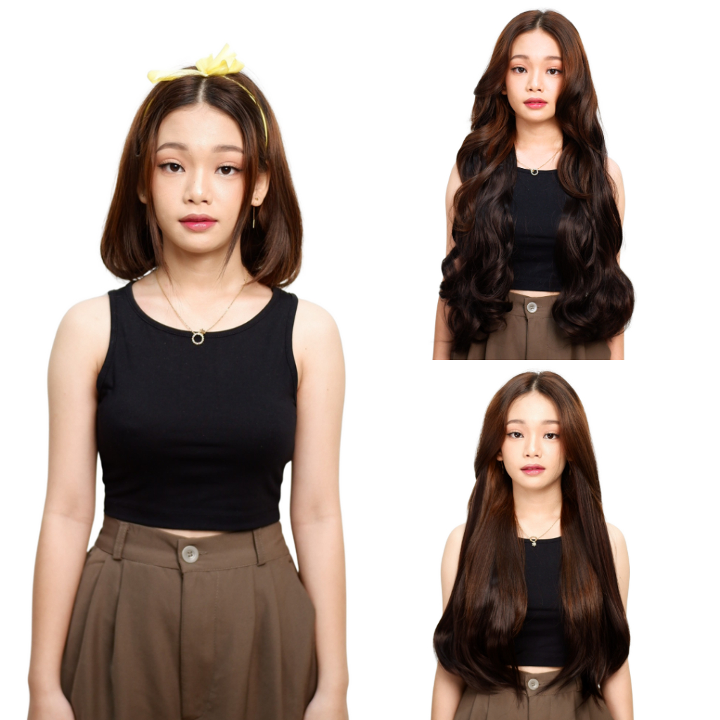 Jual NEU SHE EXTENSION – Hairclip rambut gelombang / lurus panjang 60 ...