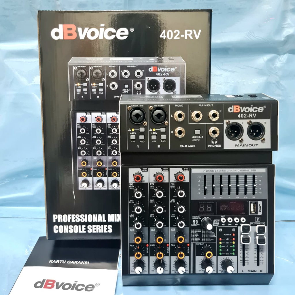 Jual Audio Mixer dB Voice 402 RV Original 4 Channel dBvoice 402RV ...