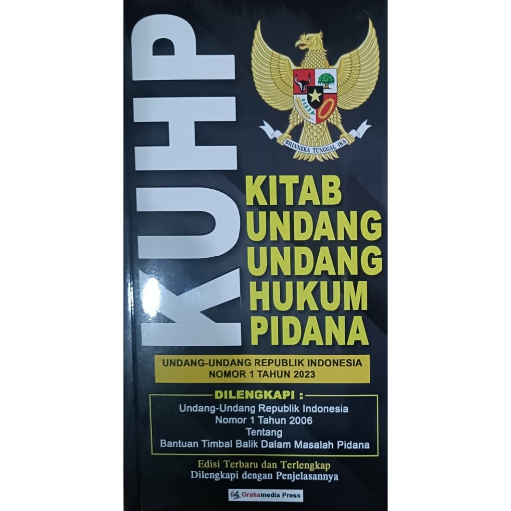 Jual KUHP (Kitab Undang - Undang Hukum Pidana) UU RI No. 1 Tahun 2023 ...