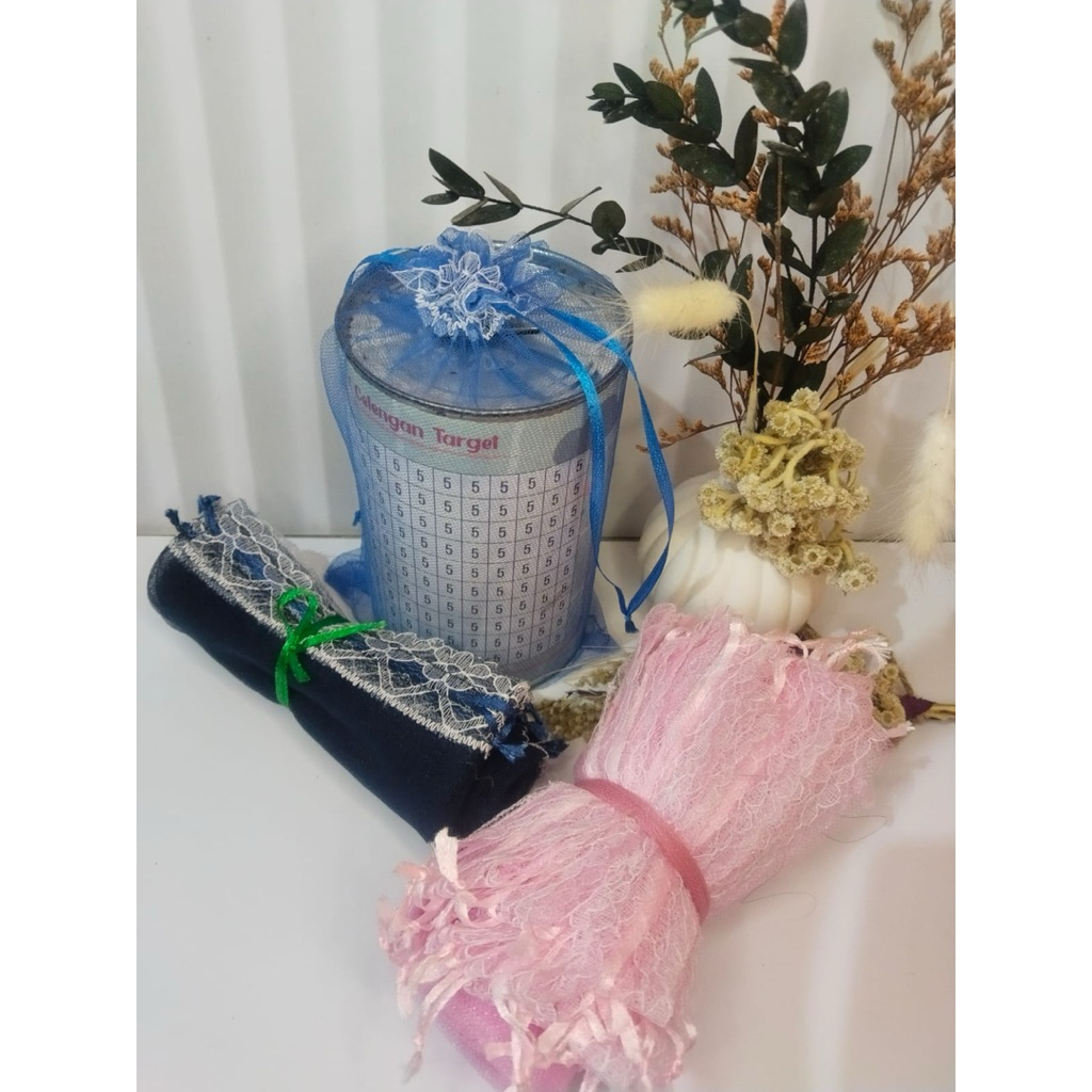 Jual (50pcs) Kantong Tile Serut Sovenir Pernikahan Celengan ataupun ...