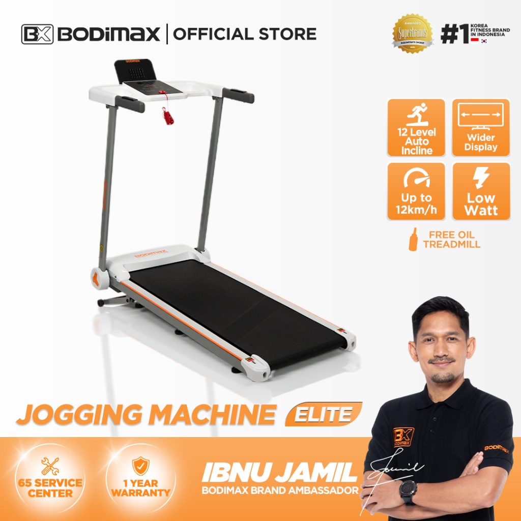 Jual BODIMAX JOGGING MACHINE ELITE / Treadmill Sensor jantung / 12 Auto ...