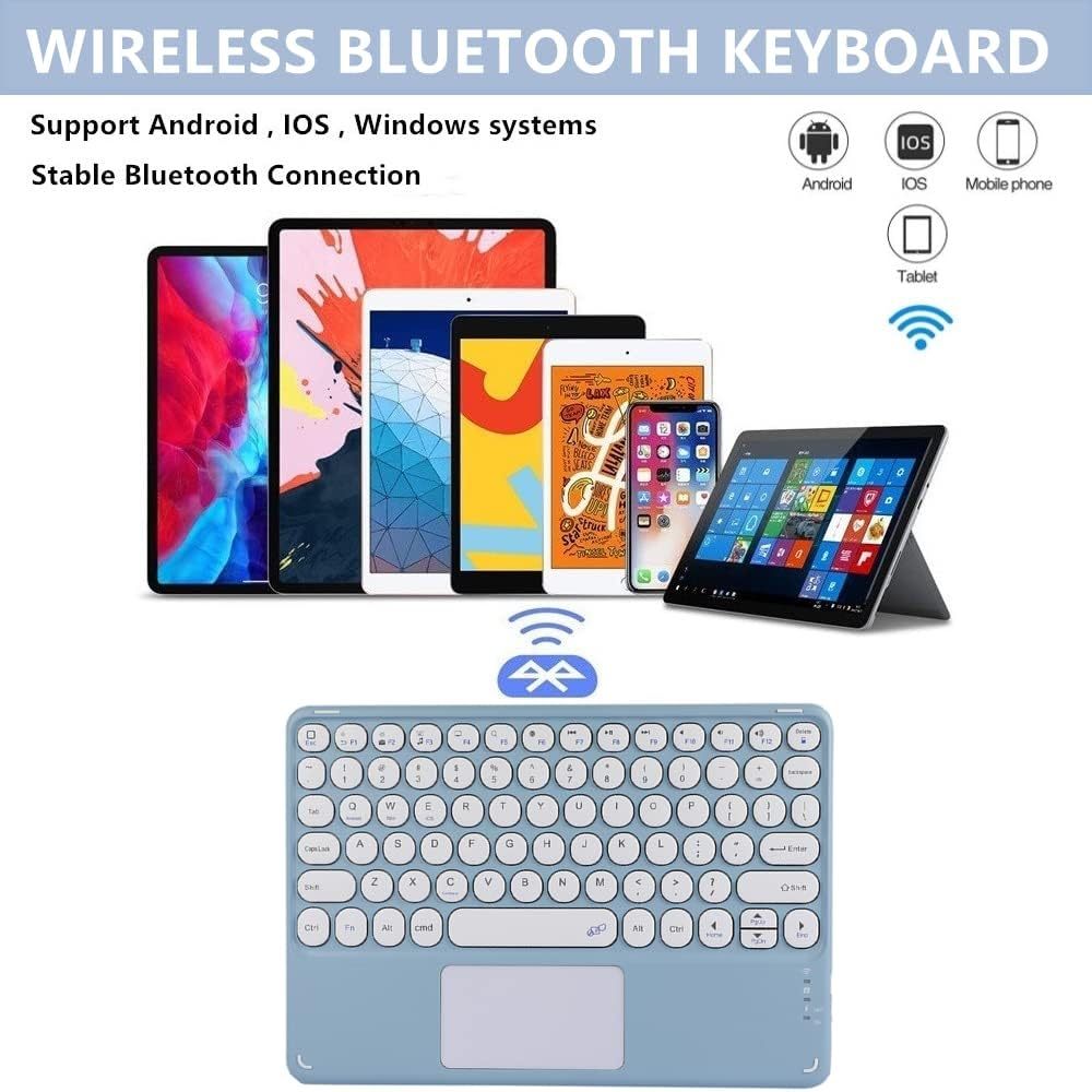 Jual Keyboard Portable 250C With Touchpad Wireless Bluetooth Keyboard ...