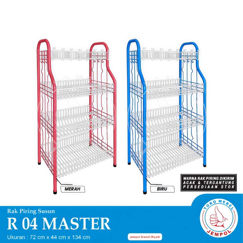 Jual Rak Piring R04 MASTER Rak Dapur Susun 4 Gelas Gantung/ Rak ...