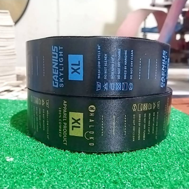 Jual Satin hitam | label baju | label kerah | label slip | label ...
