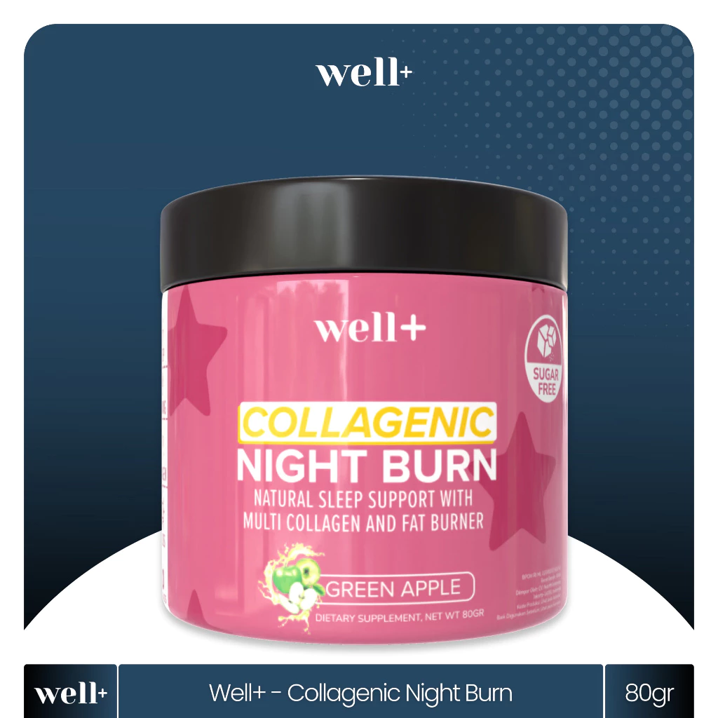 Well+ Collagenic Night Burn 9 in 1 Collagen Fat Burner 40 Serving - foto 1
