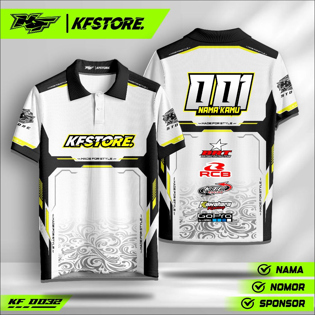 Jual Kaos Jersey Custom Nama – Baju Racing Drag Bike Trail Supermoto ...
