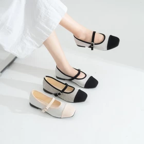 Chava Sepatu Wanita Square Toe Mary Jane Navisa Basic Collection
