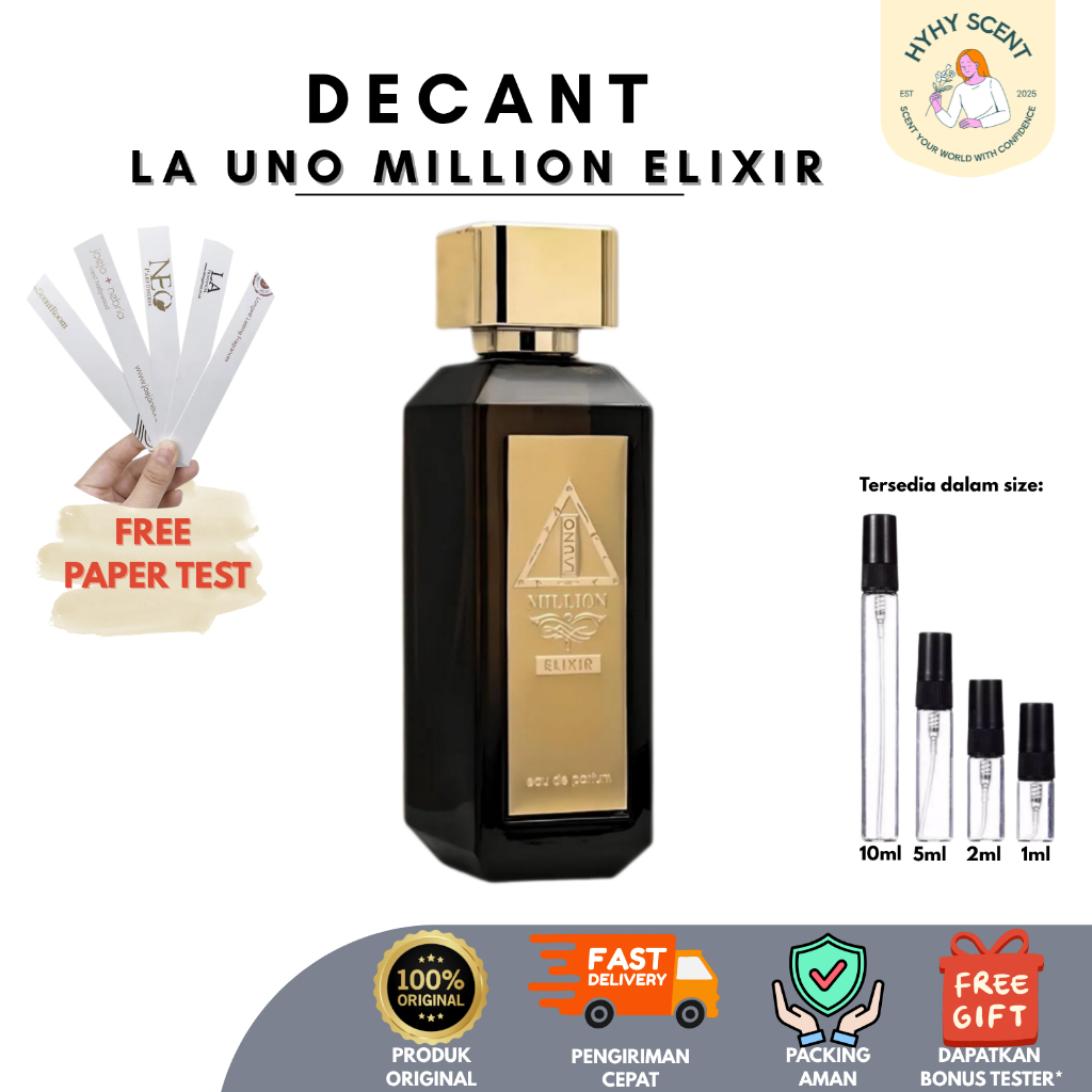Jual LA UNO One Million Elixir Decant / Share in Jar Perfume Original ...