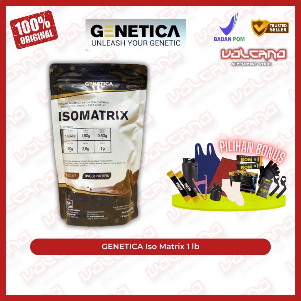 Jual Genetica Isomatrix 1 lb iso Matrix 453 gr Soy isolate Whey ...
