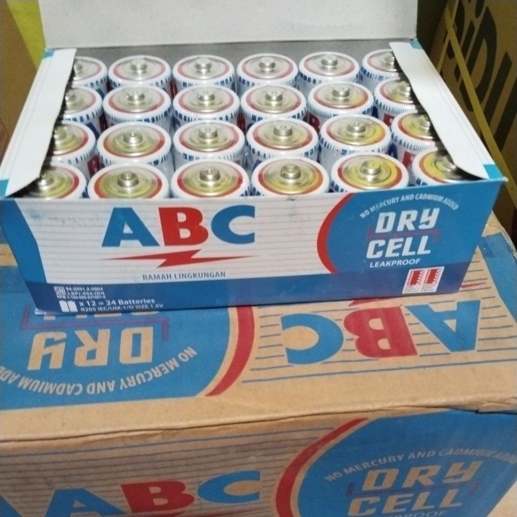 Jual batu batre abc besar box isi 24pcs | Shopee Indonesia