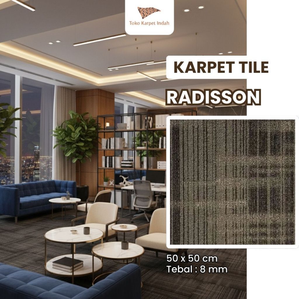 Jual Karpet Tile Radisson (1 BOX = 20 Pcs ) Uk. 50x50 Cm / Karpet ...
