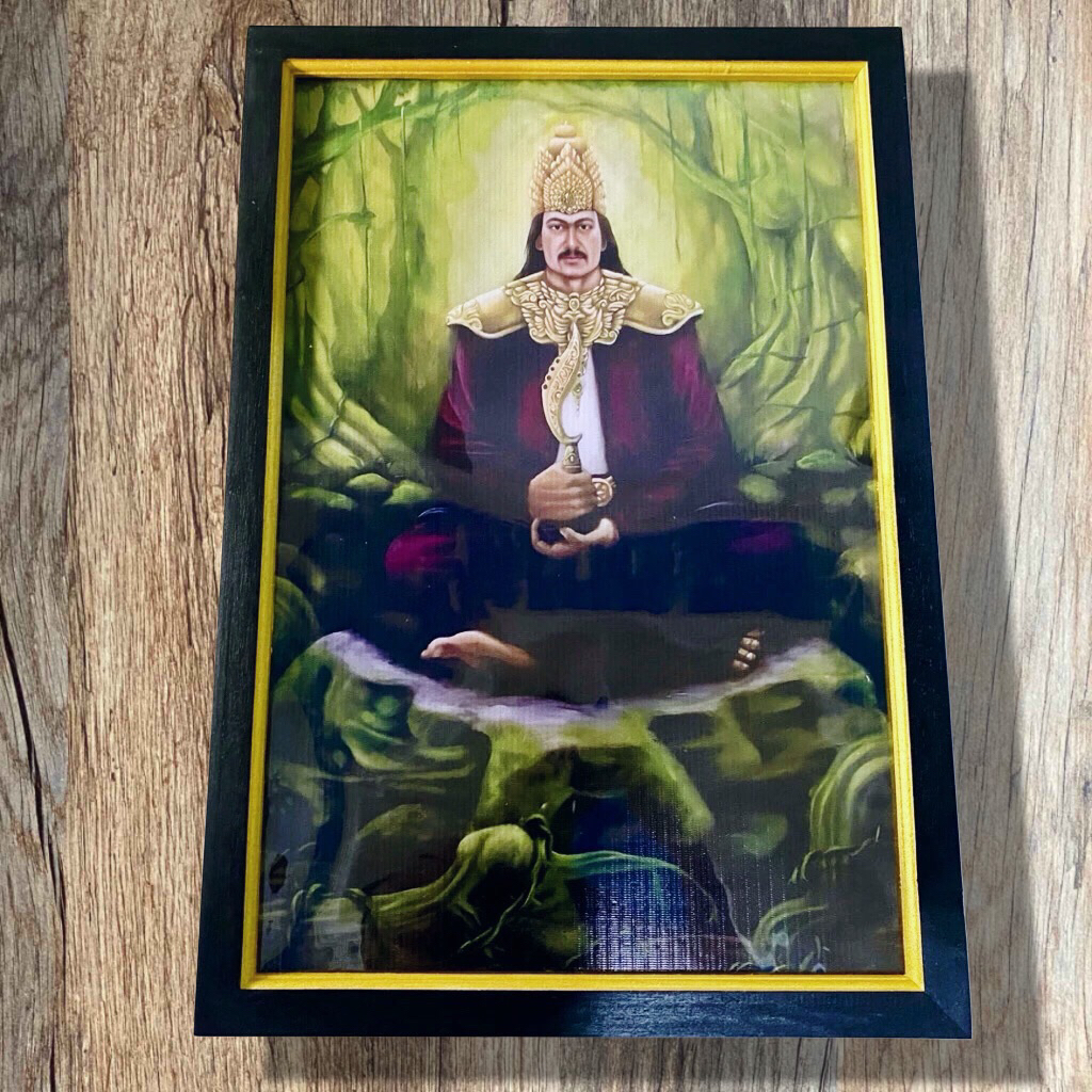 Jual hiasan dinding lukisan cetak gambar raja prabu Siliwangi plus ...