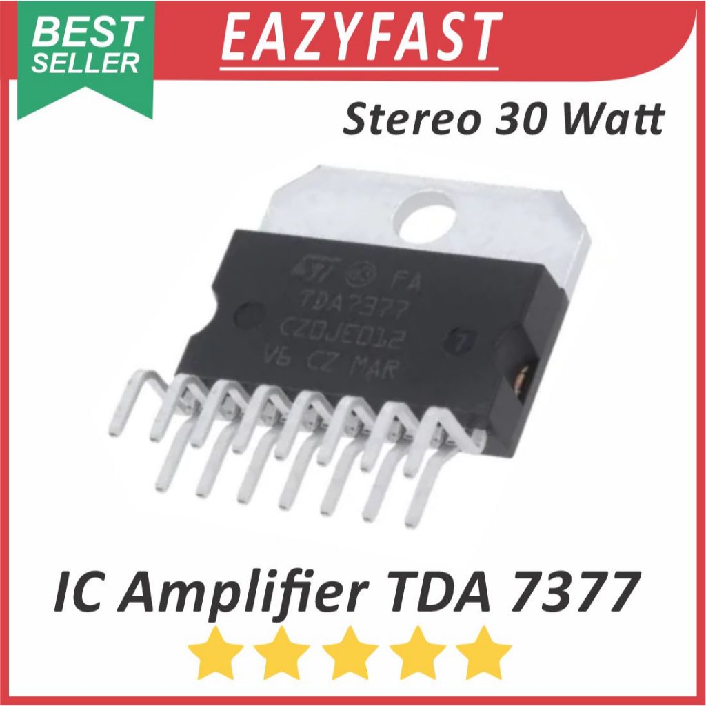 Jual IC Audio Power Amplifier TDA7377 TDA 7377 Transistor Chip Ampli ...