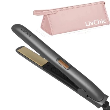LivChic 2IN1 Catok Rambut Untuk Meluruskan Dan Keriting LS303 Ringan Alat Pengeriting