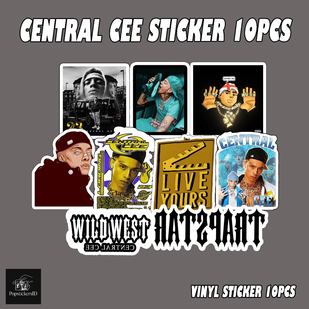 Jual Sticker Pack CENTRAL CEE Isi 10 Pcs | Stiker Rapper UK Drill Hip ...