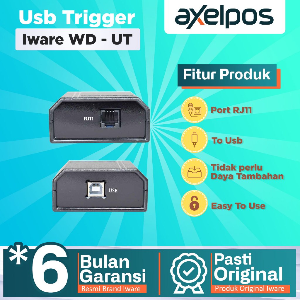Jual Axelpos USB CASH DRAWER TRIGGER USB INTERFACE (Converter RJ11 to ...