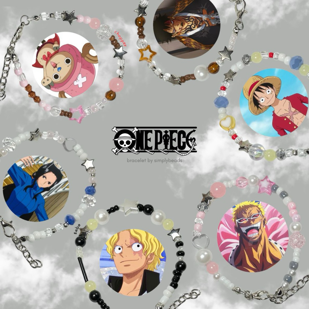Jual one piece bracelet | gelang manik one piece | gelang one piece ...