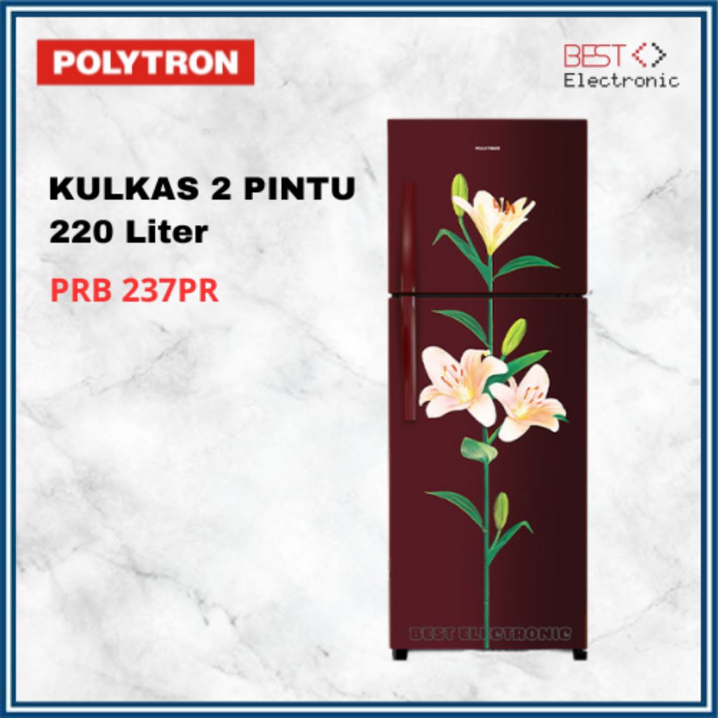 Jual KULKAS POLYTRON 2 PINTU PRB 237PR LEMARI ES 220 LITER PRB 237 PR ...