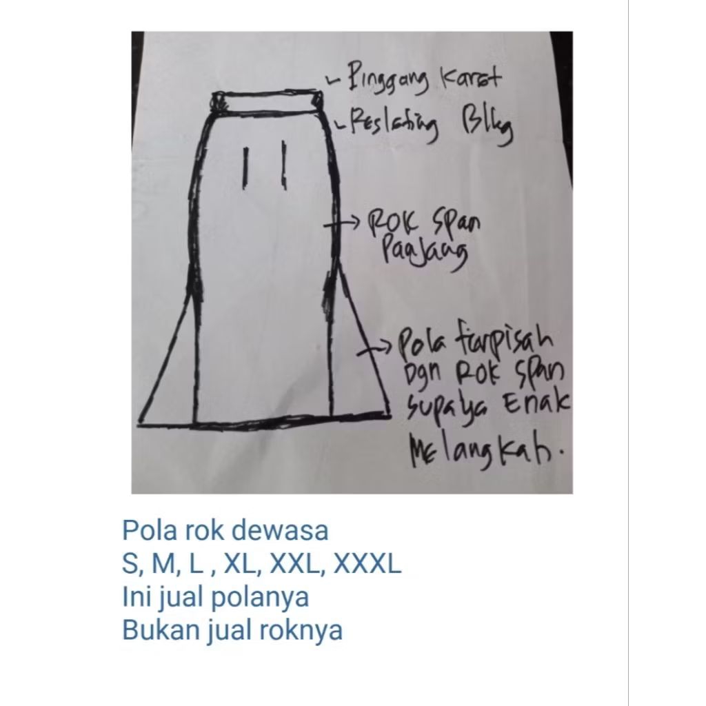 Jual pola rok 6 size | Shopee Indonesia