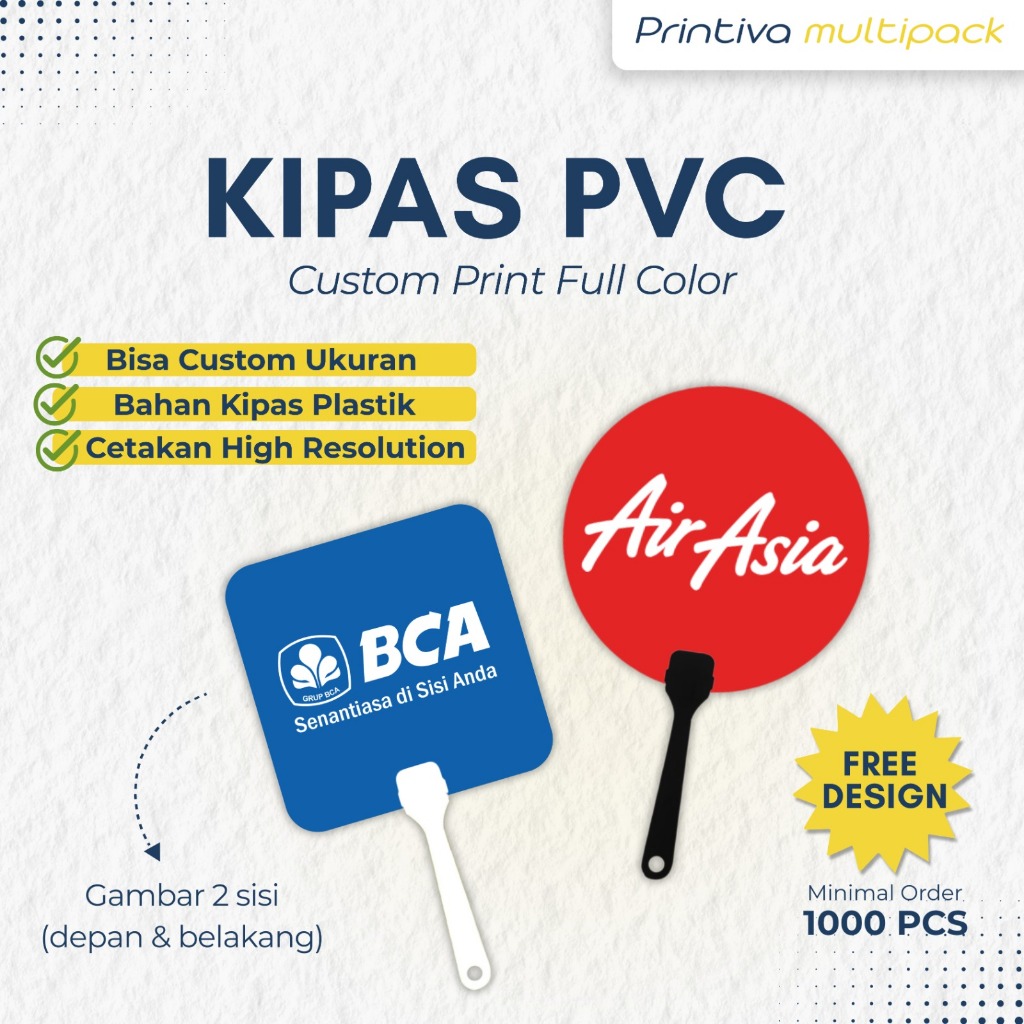 Jual Kipas Custom PVC, Kipas Tangan PVC/PP Custom, Souvernir Custom ...