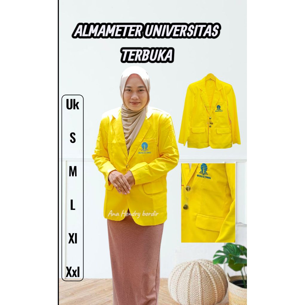 Jual JAS BLEZER ALMAMETER UT UNIVERSITAS TERBUKA | Shopee Indonesia