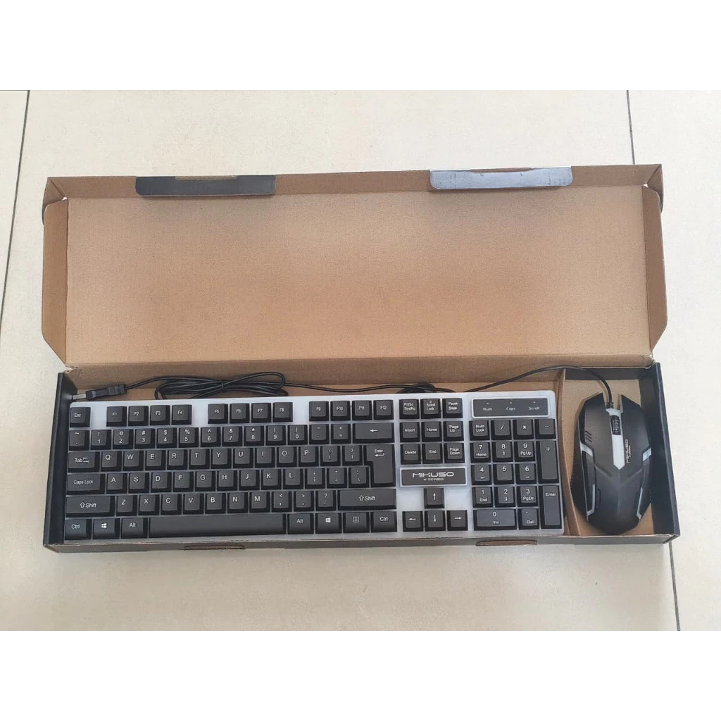 Jual MIKUSO XK-01 Keyboard Gaming Set Mouse Keyboard Mouse Game Set RGB ...