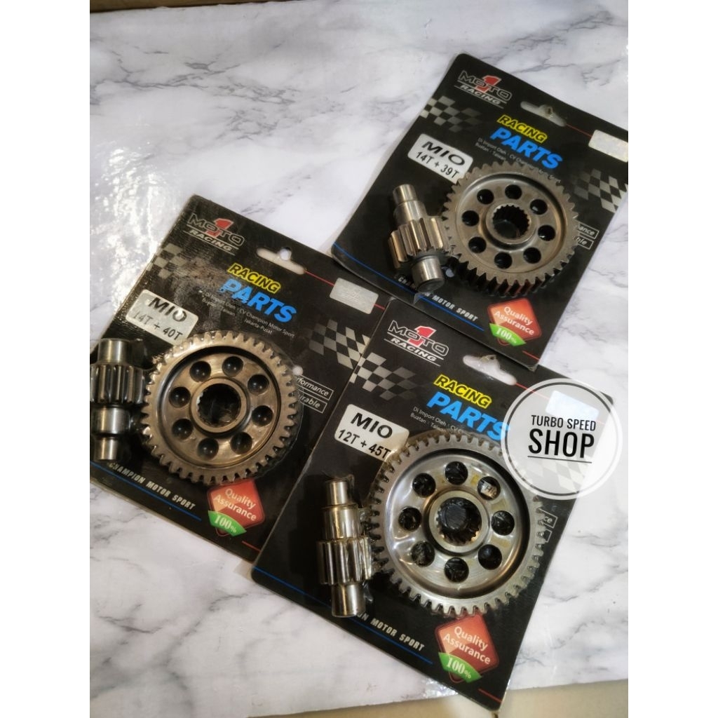 Jual gear rasio moto1 Mio 12T+45T. 14T+40T. 14T+39T | Shopee Indonesia