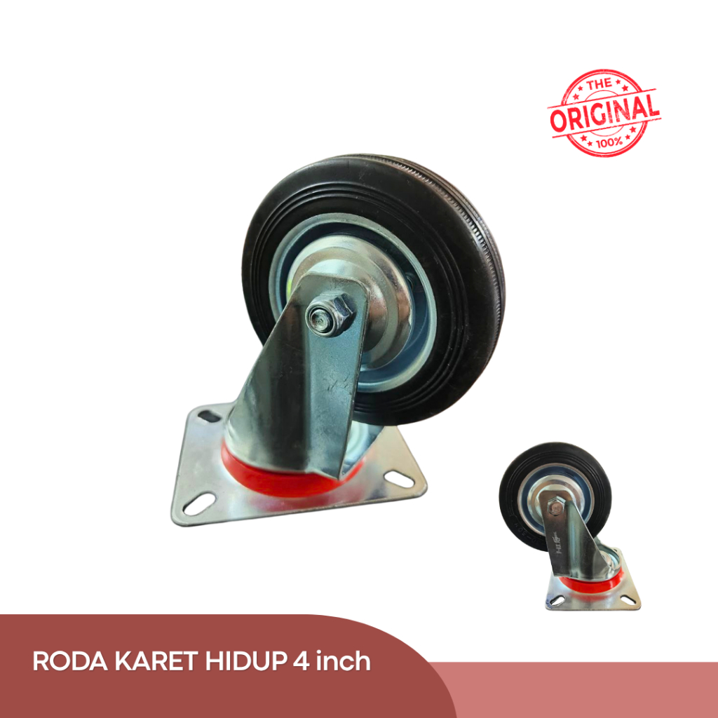 Jual Roda Karet Hidup Troli Etalase Ukuran 4 Inch | Shopee Indonesia