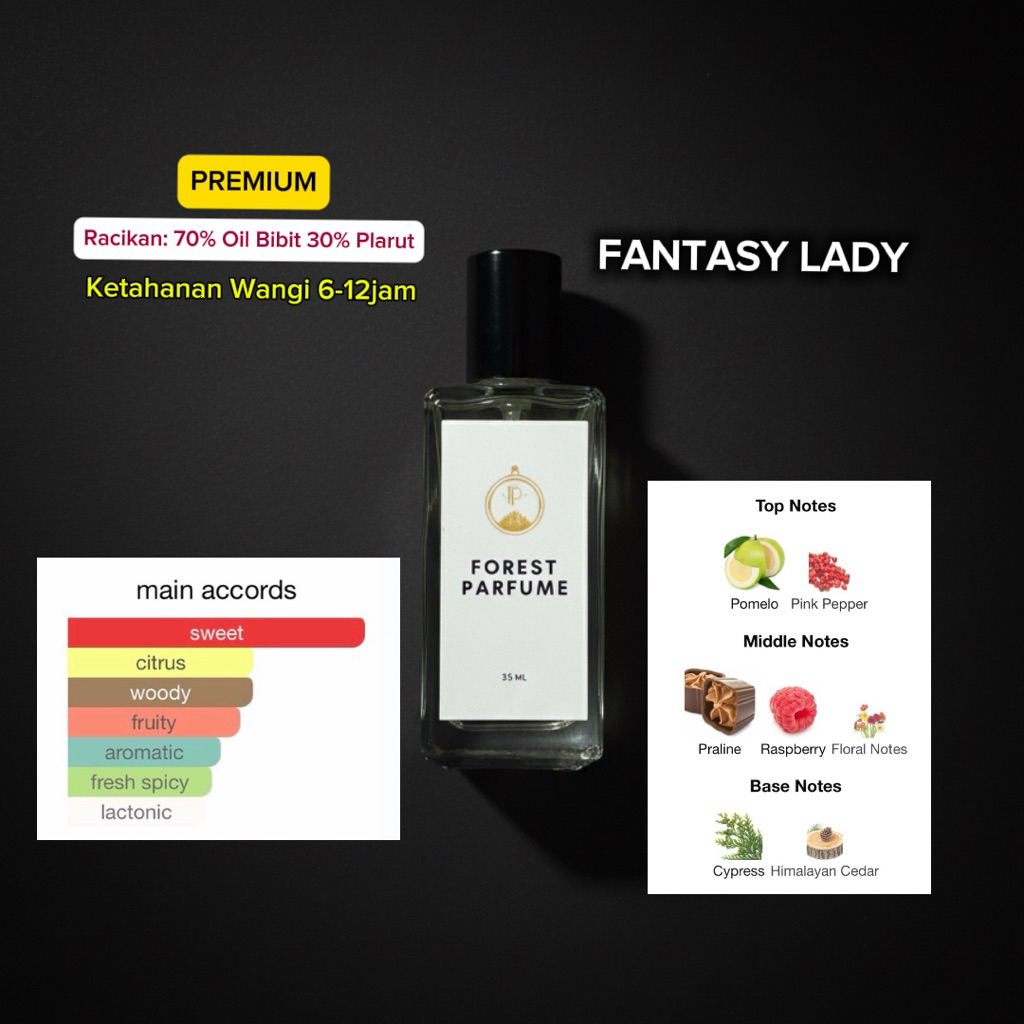 Jual Forest Parfume FANTASY LADY duf Anna suii Fantasia | Shopee Indonesia