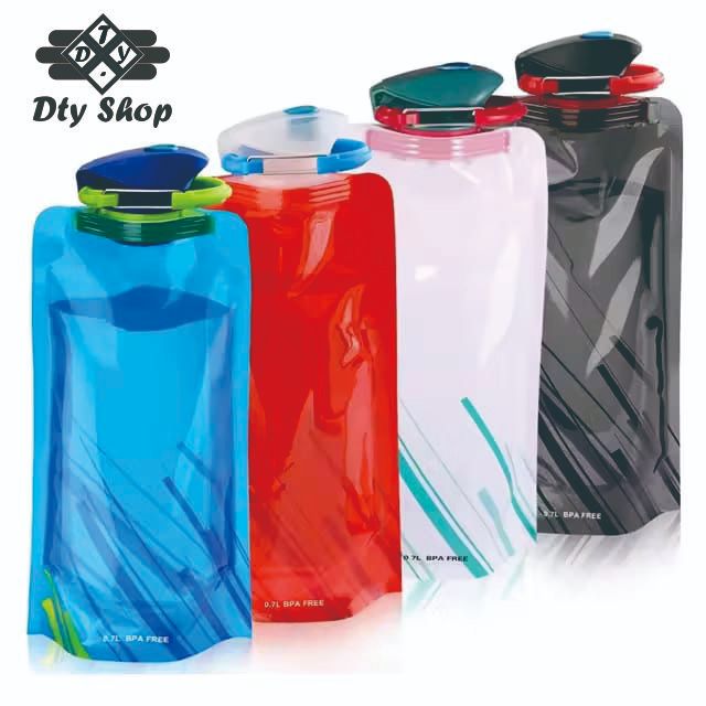 Jual BOTOL PORTABLE 700ML / BOTOL LIPAT / BOTOL MINUM 700ML PORTABLE ...