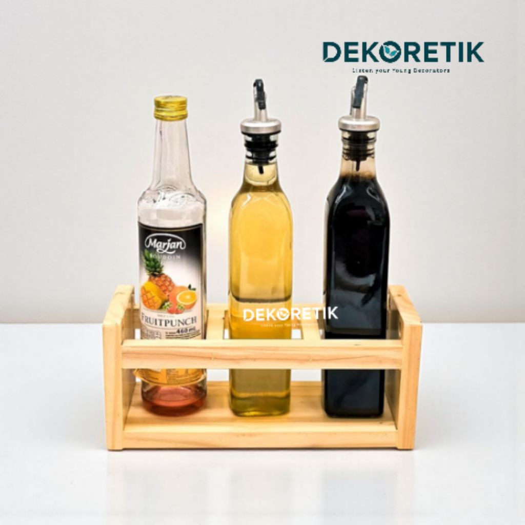 Jual Rak Botol Isi 2 Dan 3 Kotak / Tempat Botol Dapur Minyak Holder ...