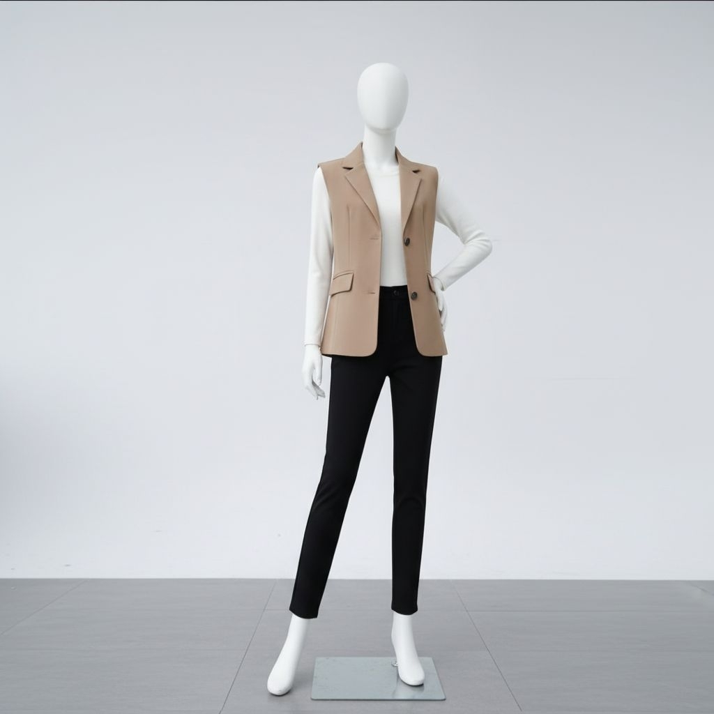 Jual OUTER VEST ROMPI ATASAN WANITA KOREAN STYLE KANCING DUA | Shopee ...