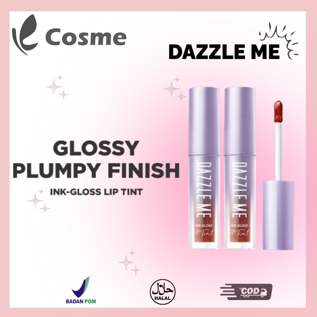 Jual DAZZLE ME Ink-Gloss - Lip Tint Lip Gloss Tahan Lama Glossy dan ...
