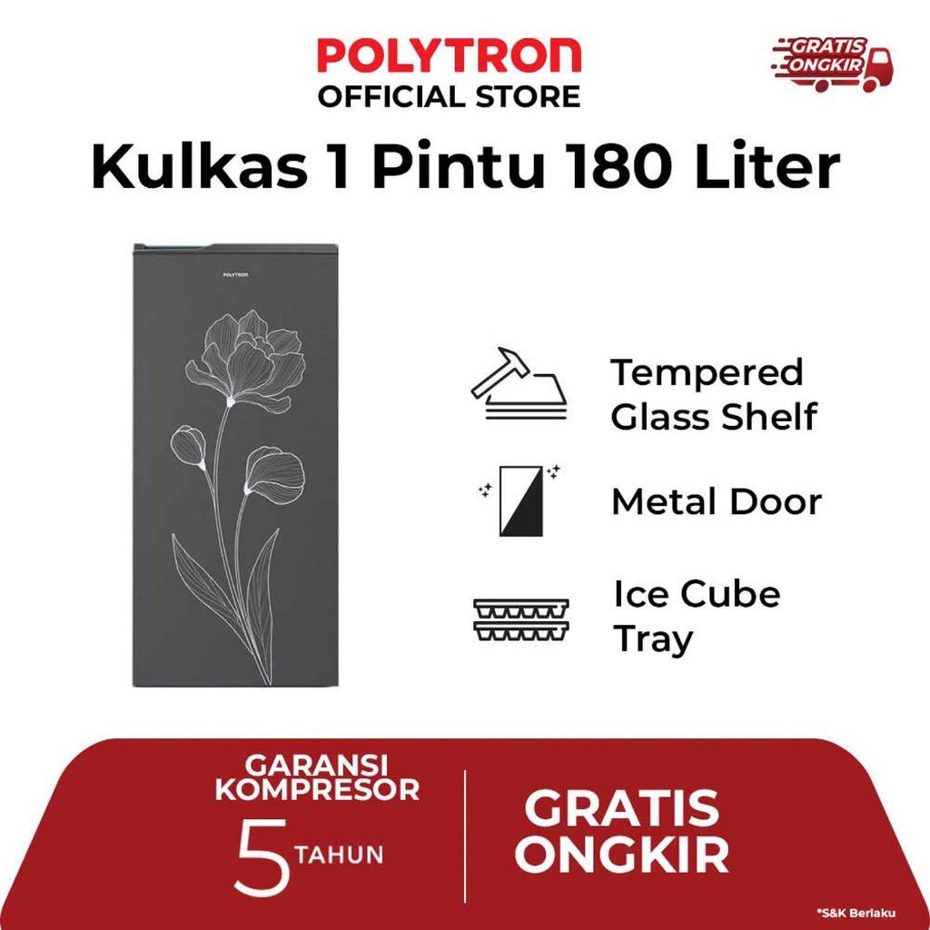 Jual POLYTRON Kulkas 1 Pintu PRB-187TY 180 Liter PRB 187 189 186 ...