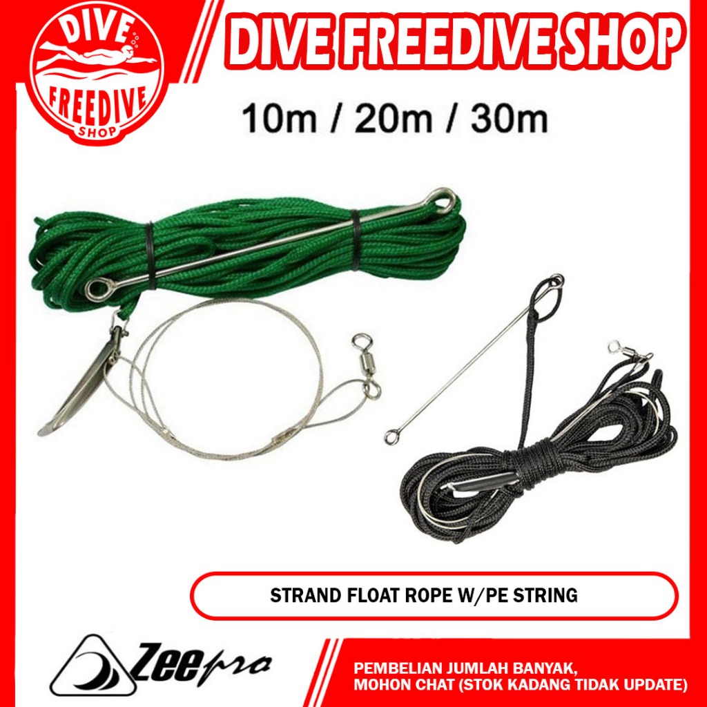 Jual Strand Float Line Rope Zeepro Tali Apung Penanda Speargun String ...