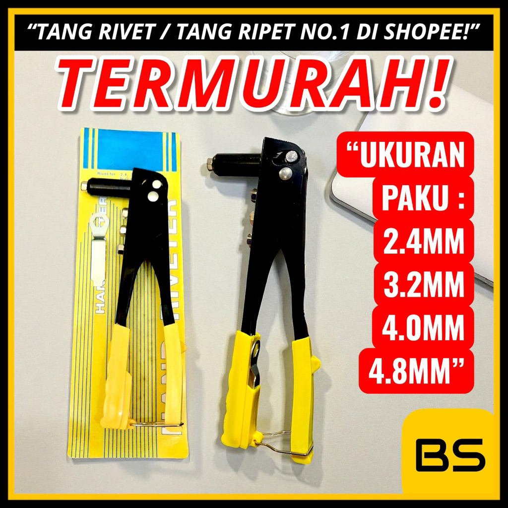 Jual Tang Rivet Murah 2.4mm - 4.8mm Tang Ripet Murah Tembakan Paku TANG ...