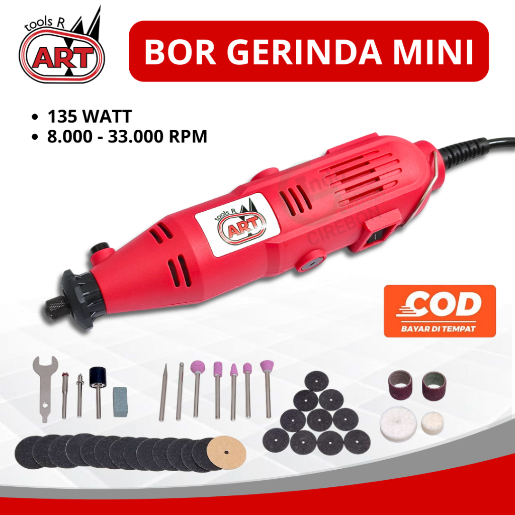 Jual Mesin Gerinda Mini Porting Tuner 135W Bor Kayu Besi Gigi Palsu ...