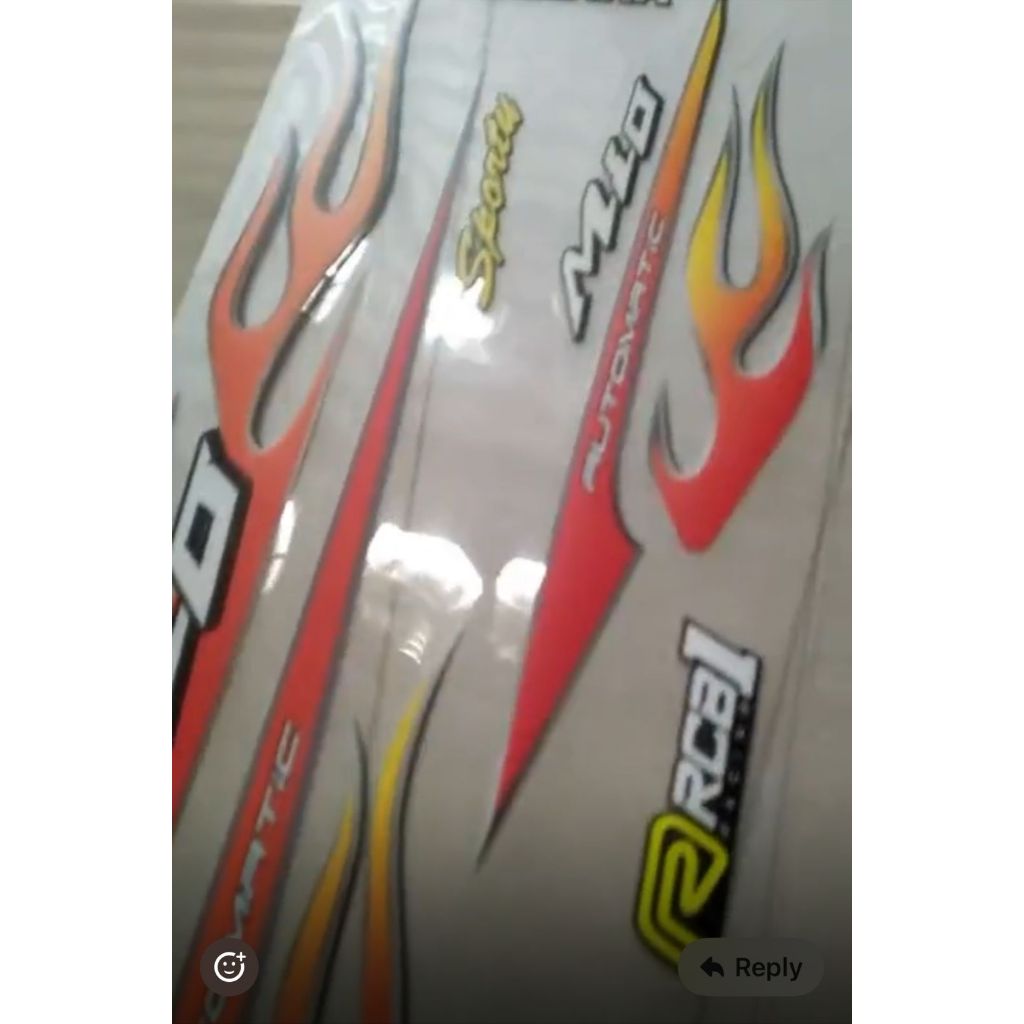 Jual STRIPING MIO API TRANSAPRAN MERAH OREN | Shopee Indonesia
