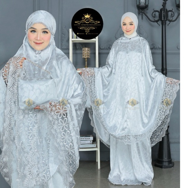 MUKENA ANJANI MEWAH SUTRA ARMANY JAGUAR RENDA TILE SEROJA