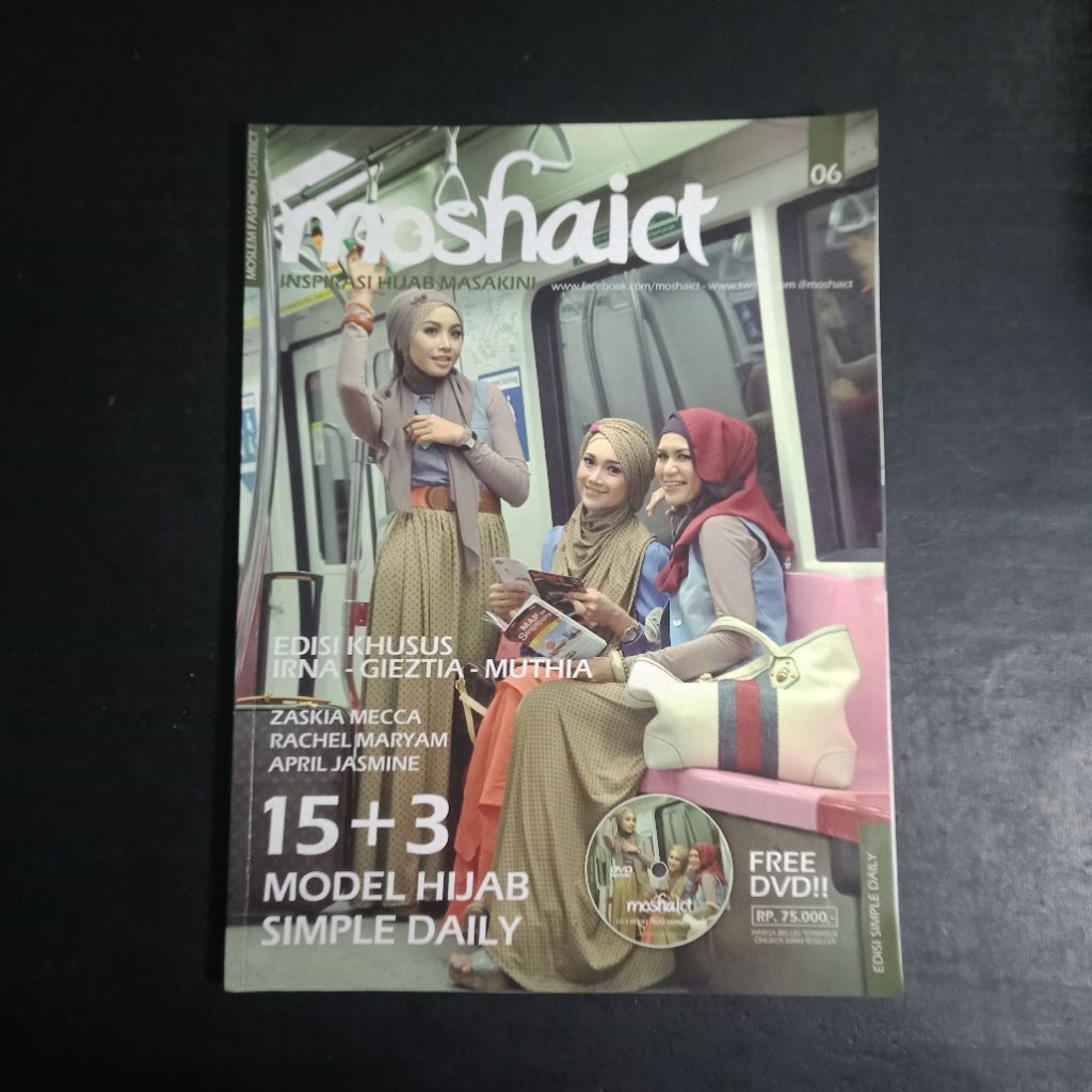 Jual Majalah Moshaict Inspirasi Hijab Masa Kini: 15 + 3 Model Hijab ...