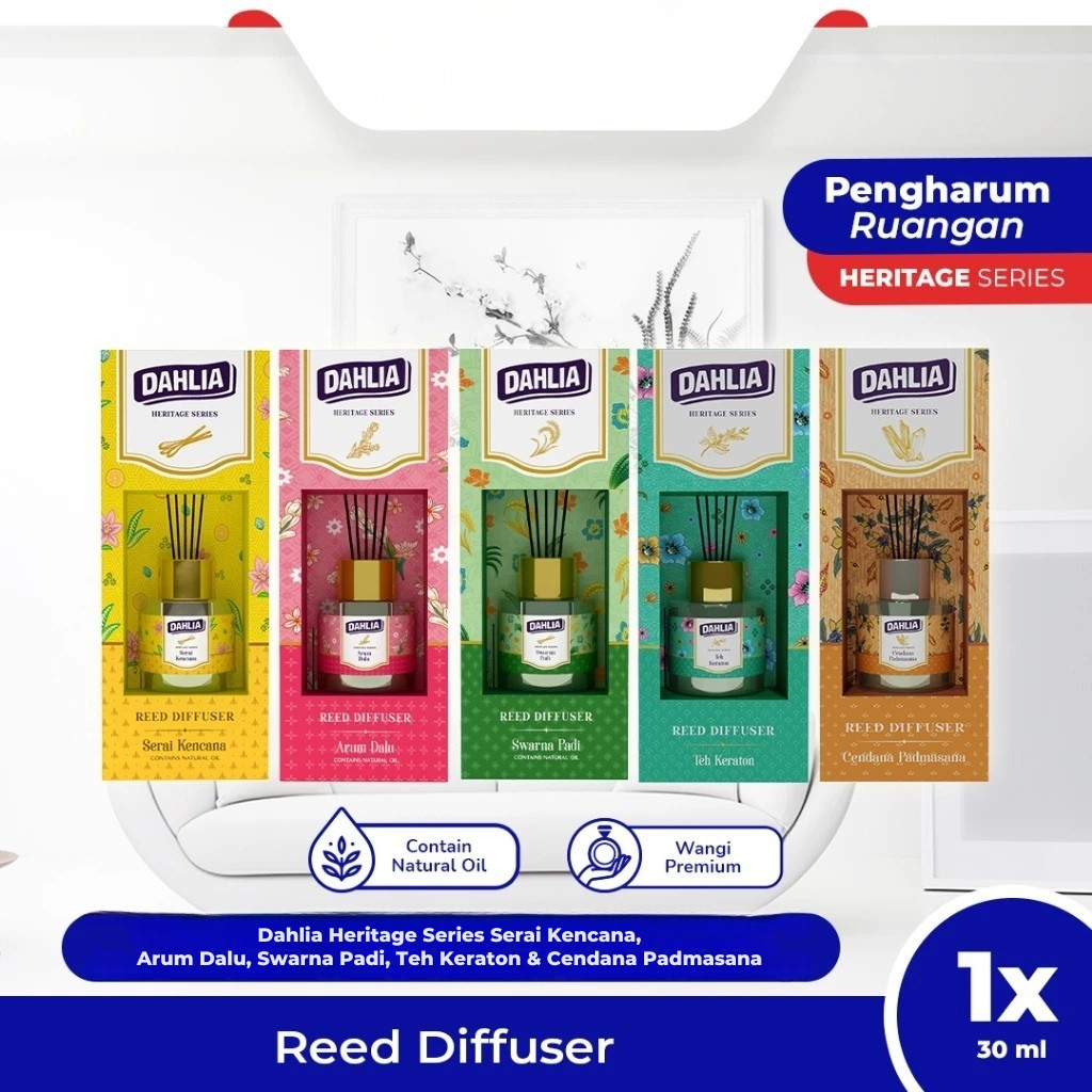 Jual Dahlia Reed Diffuser Heritage Series Teh Keraton, Cendana ...