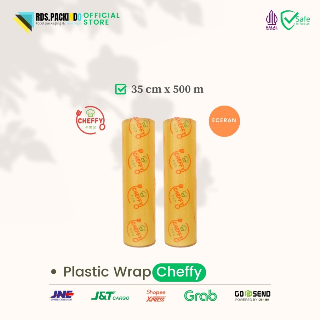 Jual Plastik Wrapping Cheffy Uk 35cm x 500m // ECER | Shopee Indonesia