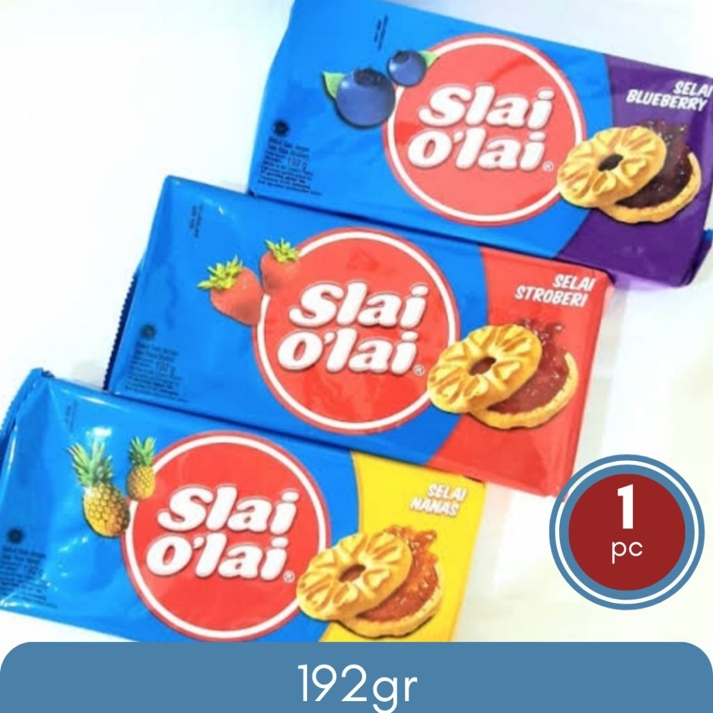Jual Biskuit Slai Olai 192gr isi 1pack | Biskuit Lembut dengan Isian ...