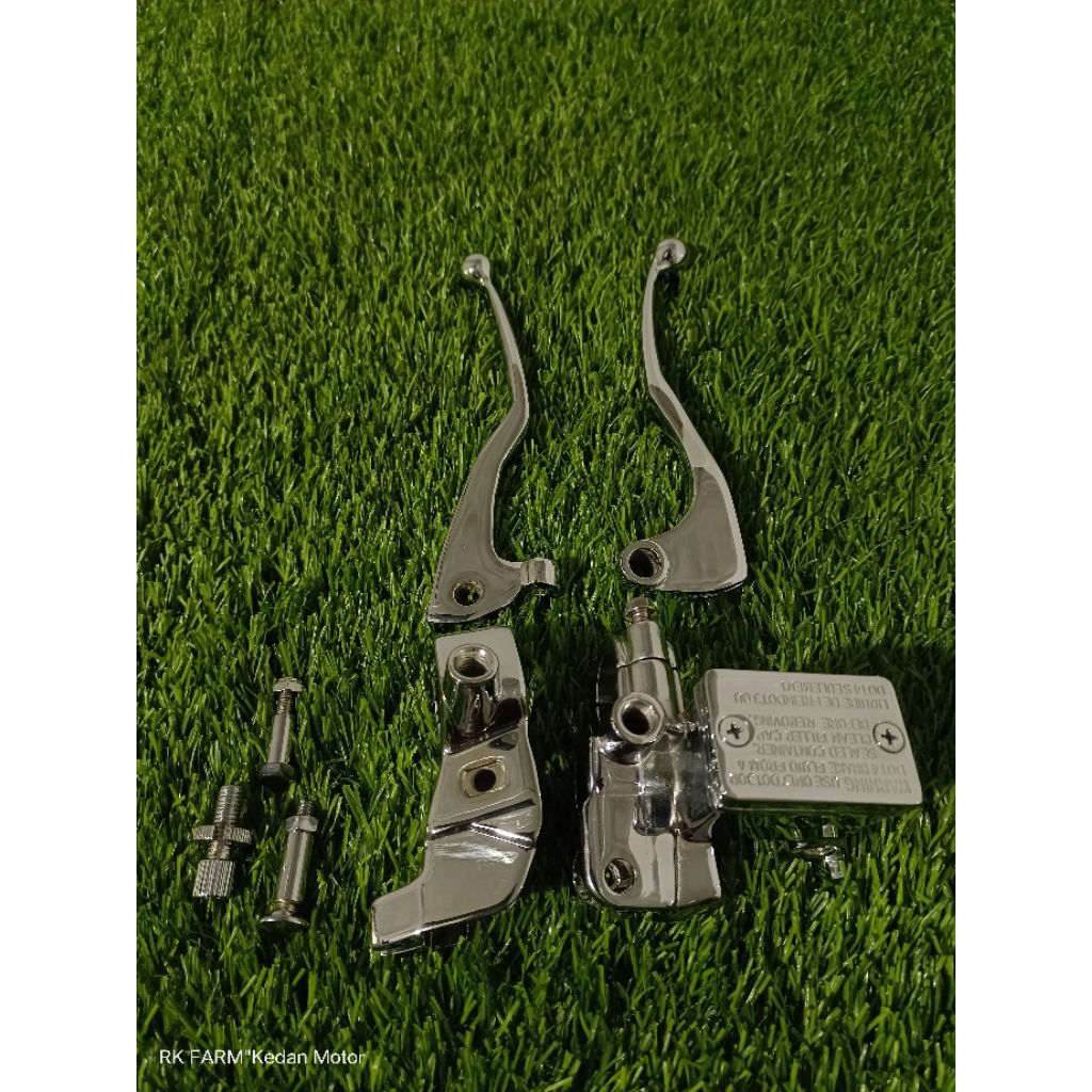 Jual Handle Set Komplit Master Rem Rx King Scorpio Chrome | Shopee ...