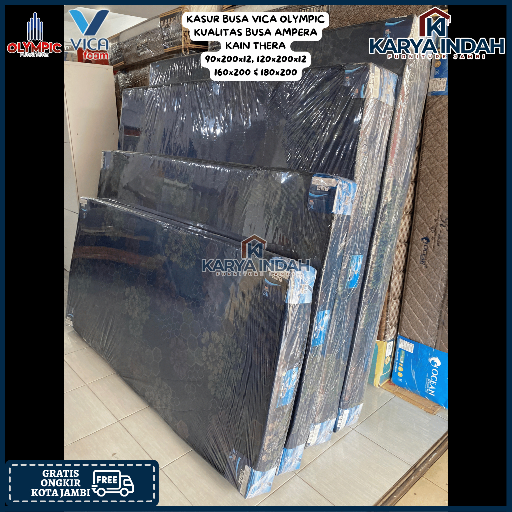 Jual Kasur Busa BESAR TEBAL List AMPERA VICA BY OLYMPIC FOAM 160x200x15 ...