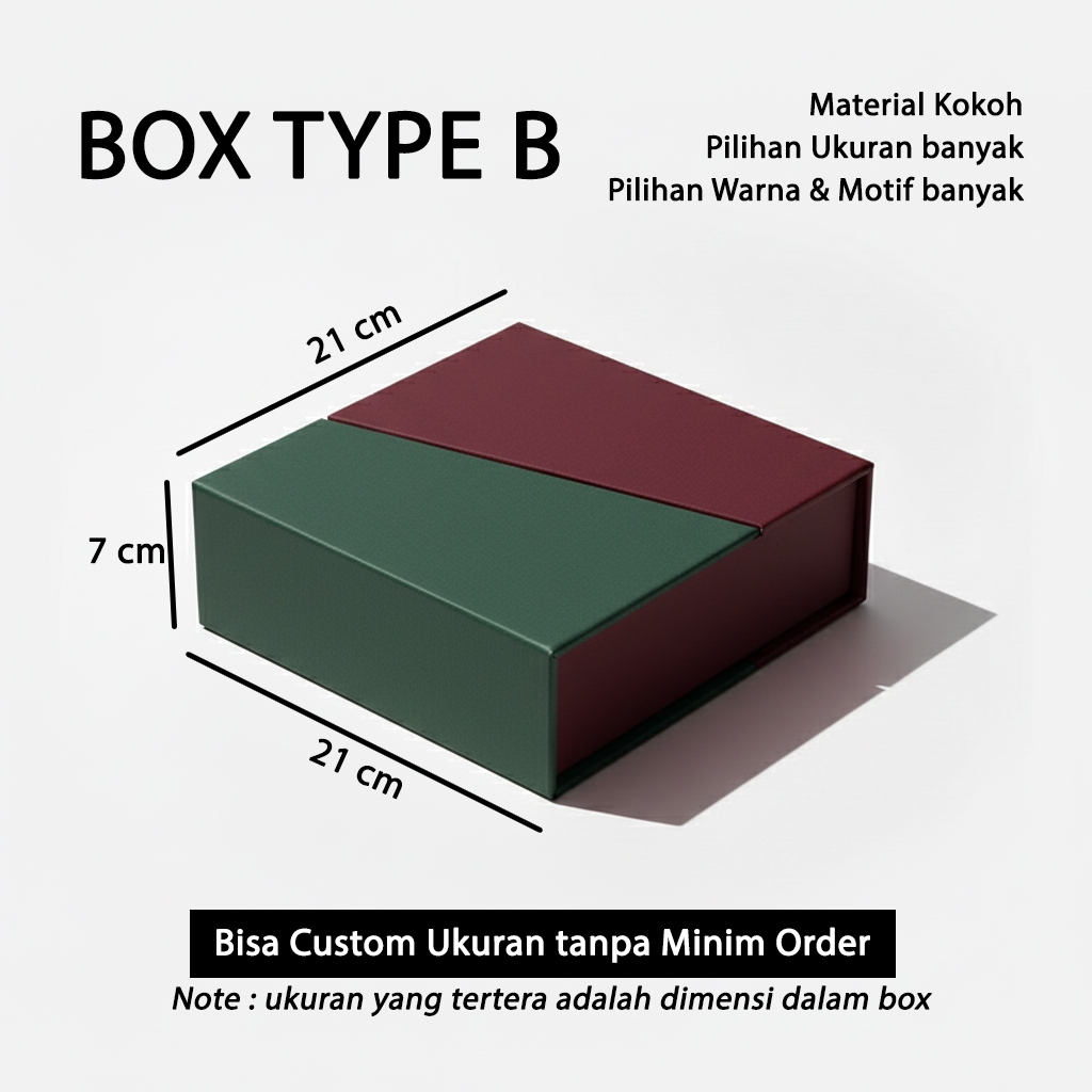 Jual Kardus Box Natal 21cm x 21cm x 7cm / Hardbox / Box Hampers ...